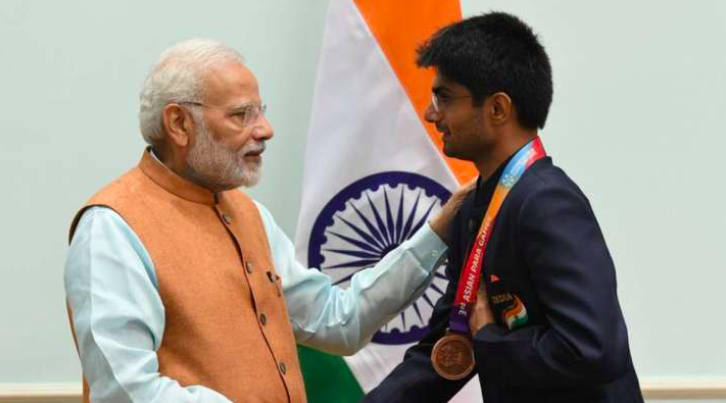 PM Modi congratulates IAS officer on medal win at Paralympics