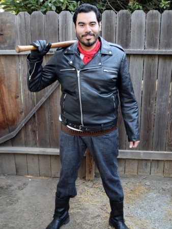 The Walking Dead Negan Black Leather Jacket - Fit Jacket