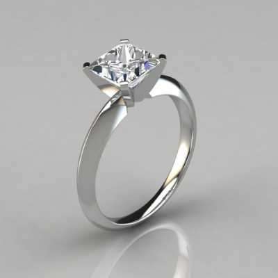 "Classic 4 Prong Princess Cut Tiffany Style Engagement Ring " Profile Picture