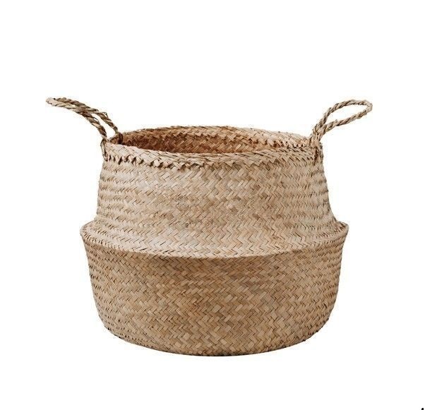 Use Natural Seagrass Baskets as Planters For Your Home Decor