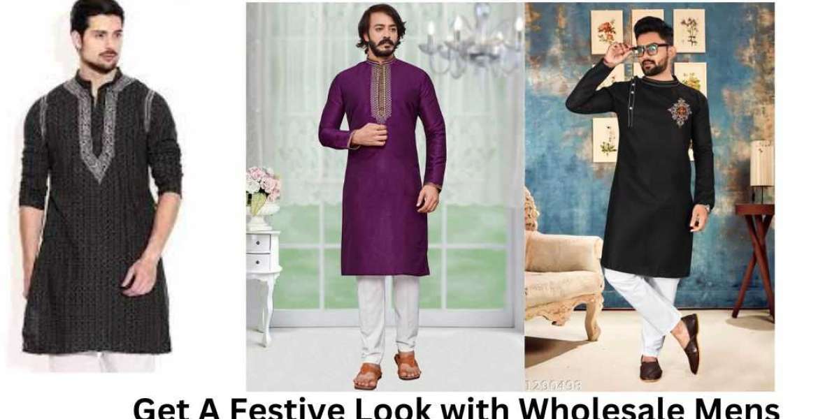 Get A Festive Look with Wholesale Mens Embroidered Kurtas from Surat