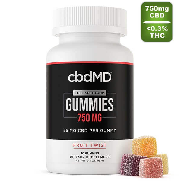 Fruit Twist CBD + THC Gummies - 750mg - Full Spectrum