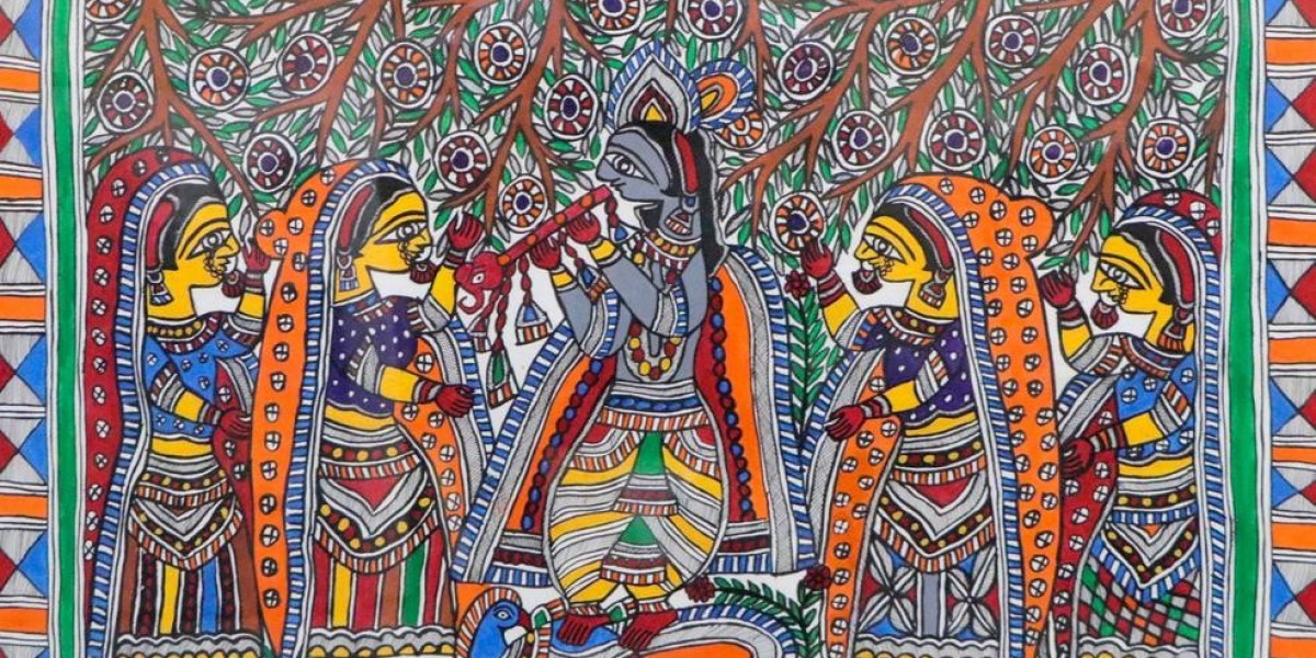 Madhubani Wall Painting: A Glimpse into India's Vibrant Folk Art