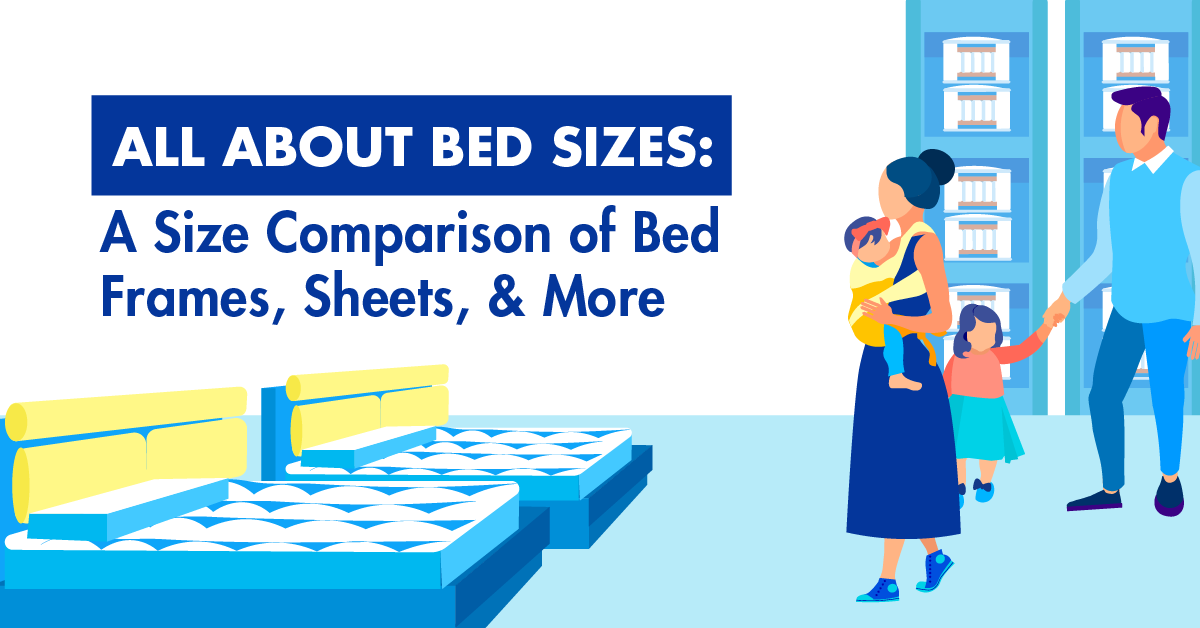 All About Bed Sizes: A Size Comparison of Bed Frames, Sheets, & More - Direct Marketplace