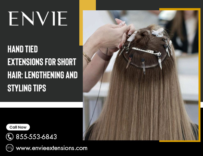 ENVIE Extensions on Tumblr: Hand Tied Extensions For Short Hair: Lengthening And Styling Tips