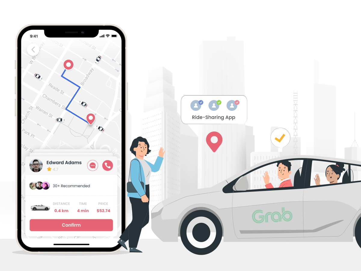How To Develop a Ride Sharing App Like Grab? [Features + Cost]