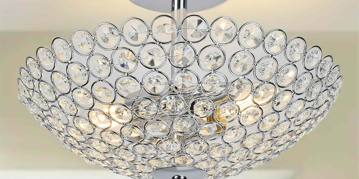 Sublime Radiance: Illuminate Your Space with Luxury Crystal Semi Flush Mounts by Luxury Lamp
