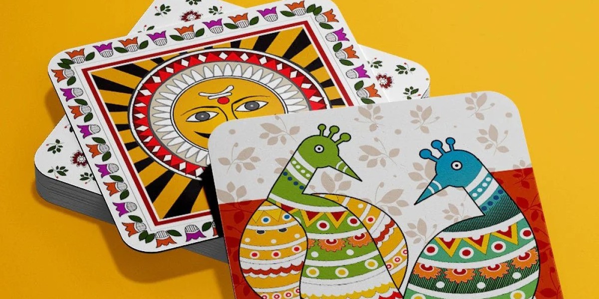 Elevate Your Table Decor with the Enchanting Charm of Madhubani Coasters