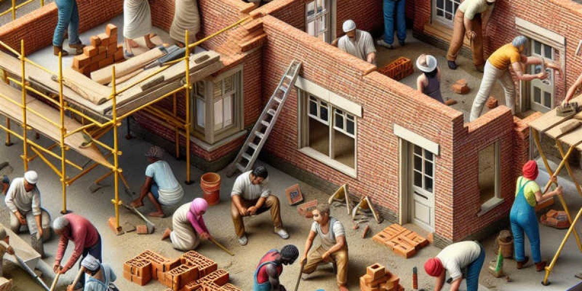 Construction of brick houses