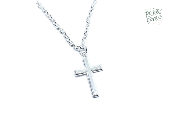 sterling cross necklace