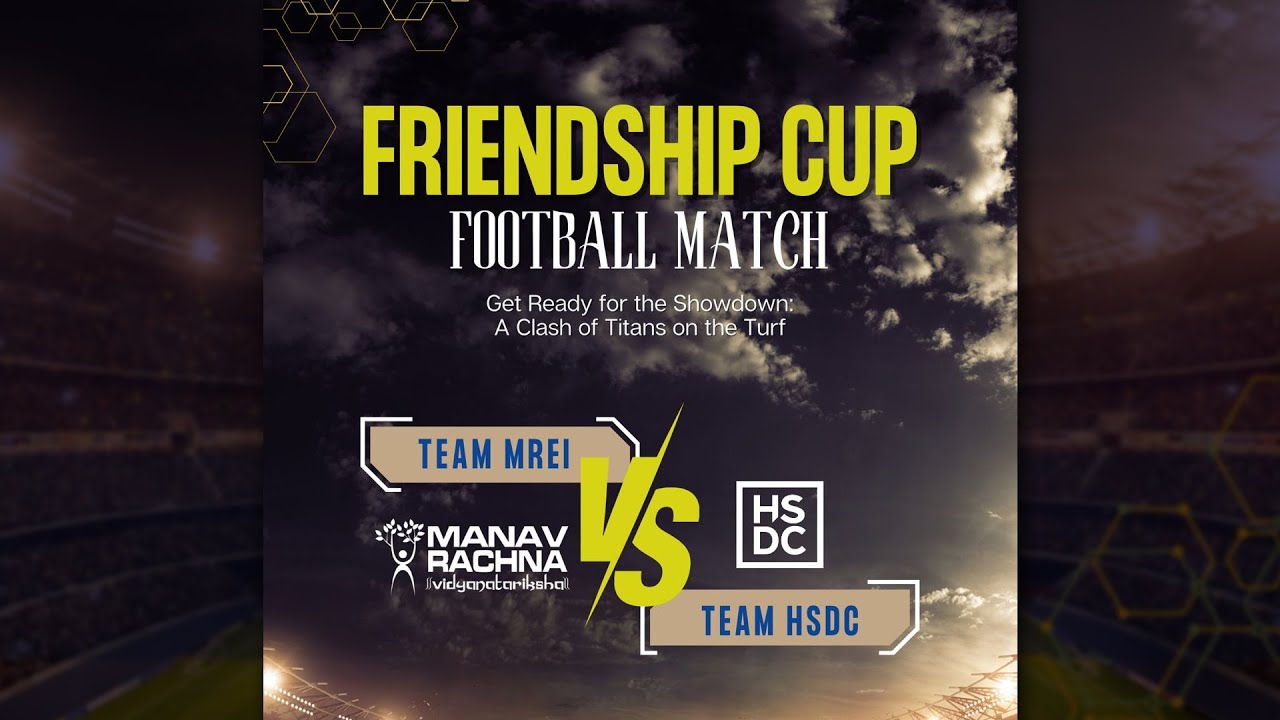 LIVE Football Showdown: Manav Rachna vs HSDC UK! - YouTube