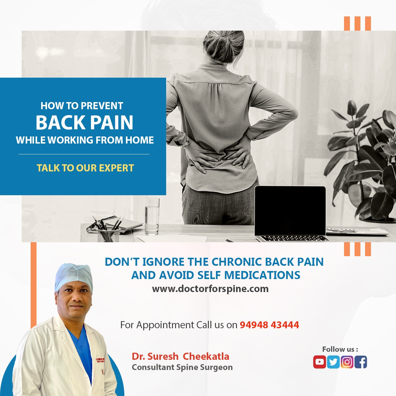 Best Spine Specialist in Hyderabad - Dr. Suresh cheekatla