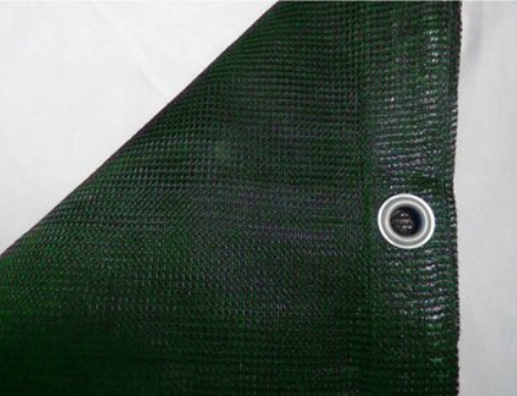 170 gsm Cargo Net black / green Tarpaulin - Tarpaulinsshop