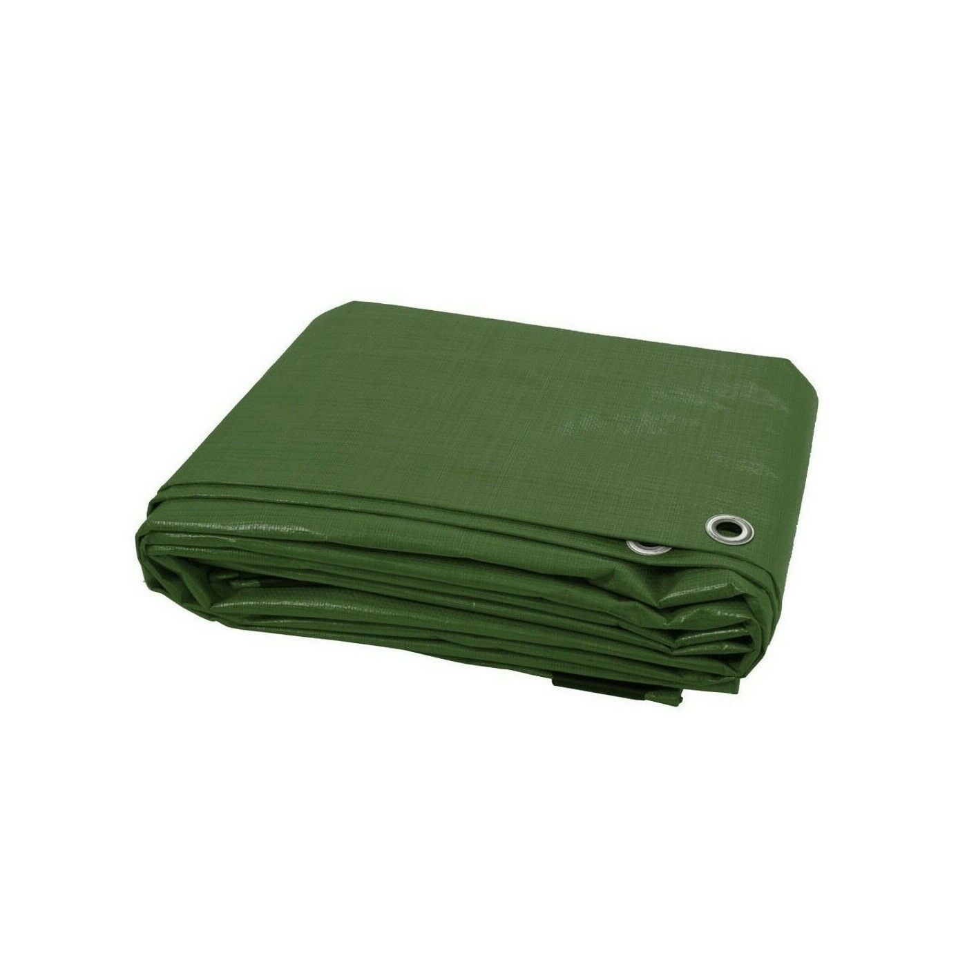 Waterproof Heavy Duty Green Tarpaulin With Aluminum Eyelets - Tarpaulinsshop