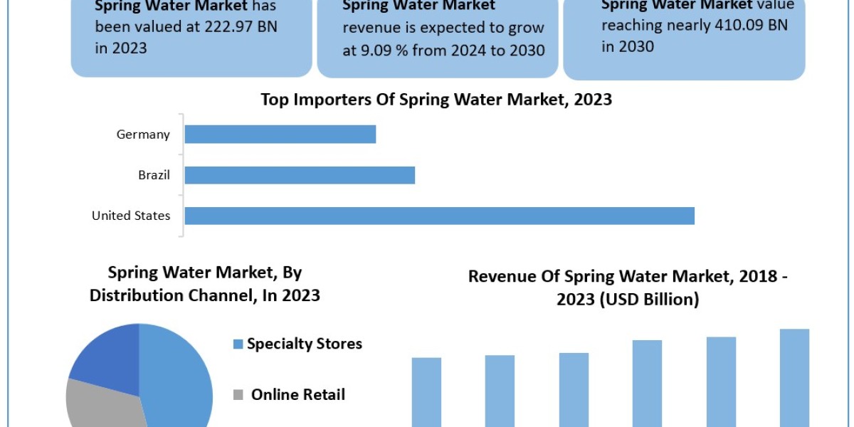 Spring Water Market Report Cover Market Size, Top Manufacturers, Estimate and Forecast 2029