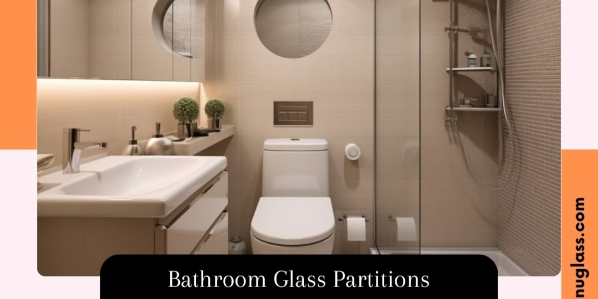Elegant Bathroom Glass Partition by Sri Venu Glass