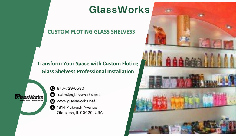 Gl**** Works — Transform Your Space with Custom Floting Gl**** Shelvess Professional Installation