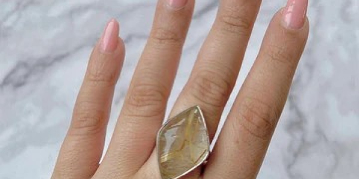 Uncovering the Beauty of Statement Golden Rutile Ring