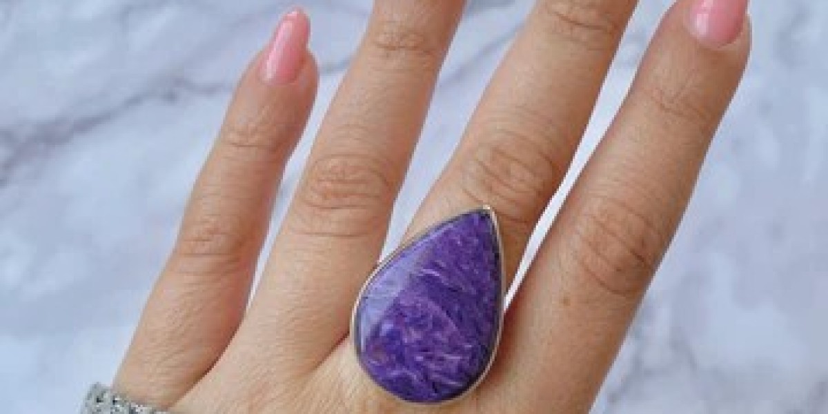 Unveiling Beauty: Statement Charoite Ring that Unleashes Your Radiance