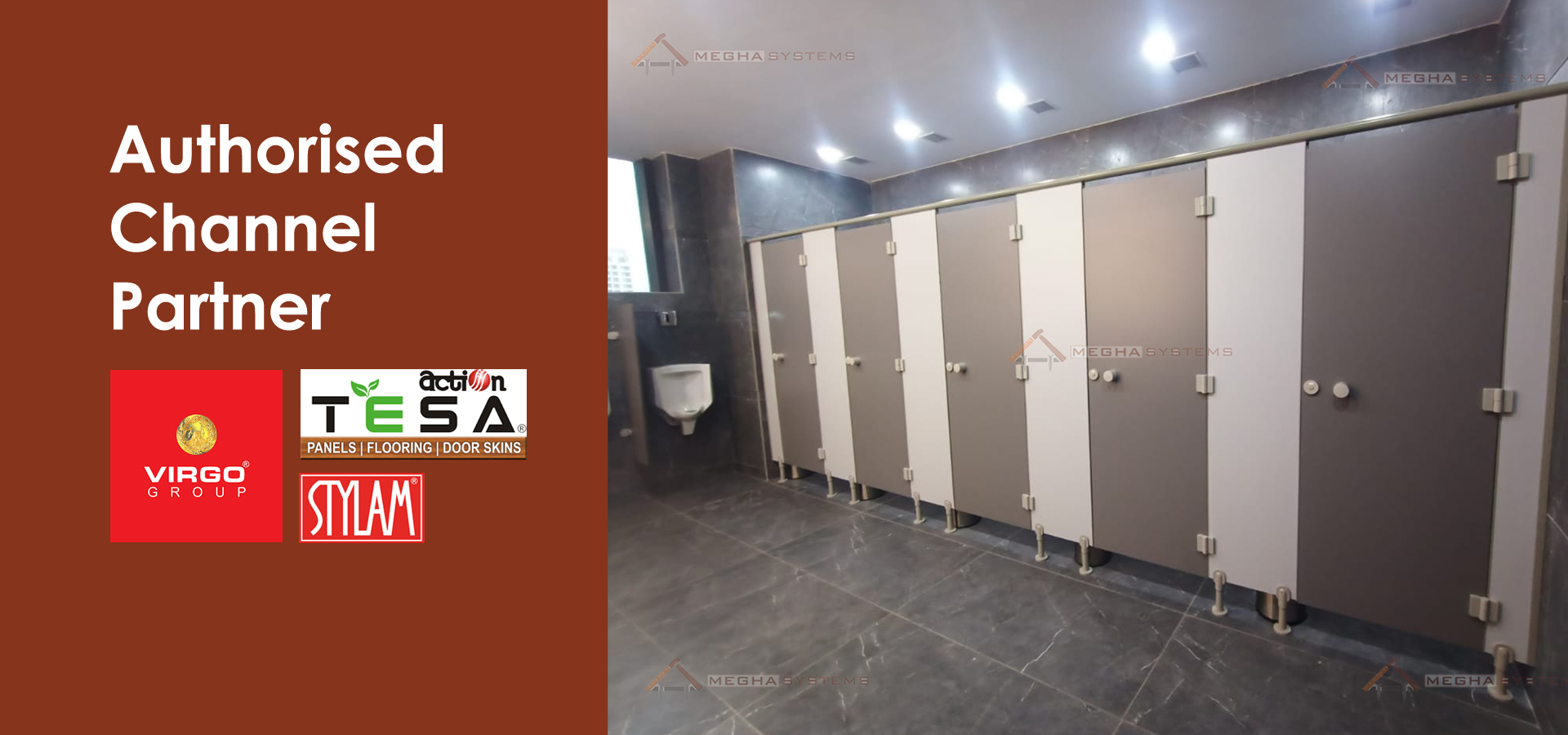 Toilet Cubicle Manufacturers in Gurgaon - Megha Systems