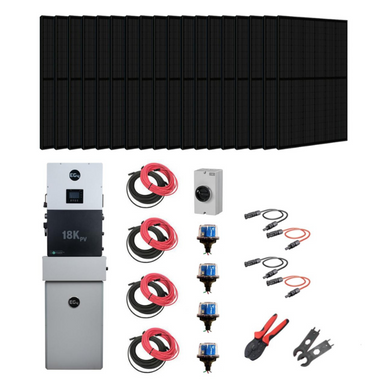 Complete Hybrid Solar Kit - EG4 PowerPro ESS | 12 kW AC Output |  Up To 45 kWh Battery Backup [Kit-E0007]