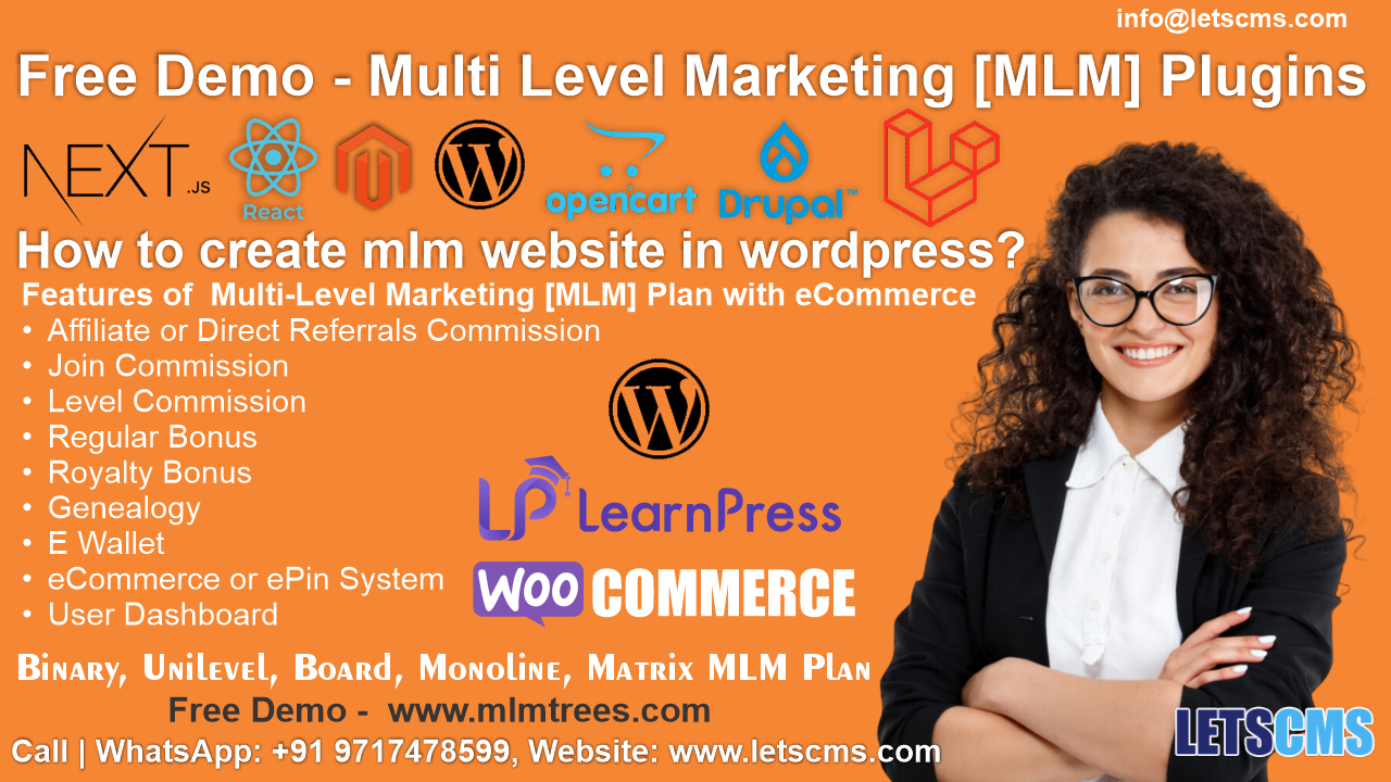 Affordable MLM WooCommerce: Binary, Board, Monoline, Force Matrix, Unilevel MLM Software with Customizations