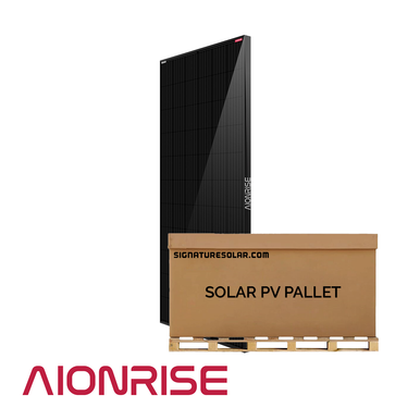 10.27kW Pallet - Aionrise 395W Mono-Crystalline PERC Solar Panel ( Black ) | AION72G1 | Full Pallet (26 Solar Panels)  - 10.27kW Total - Signature Solar