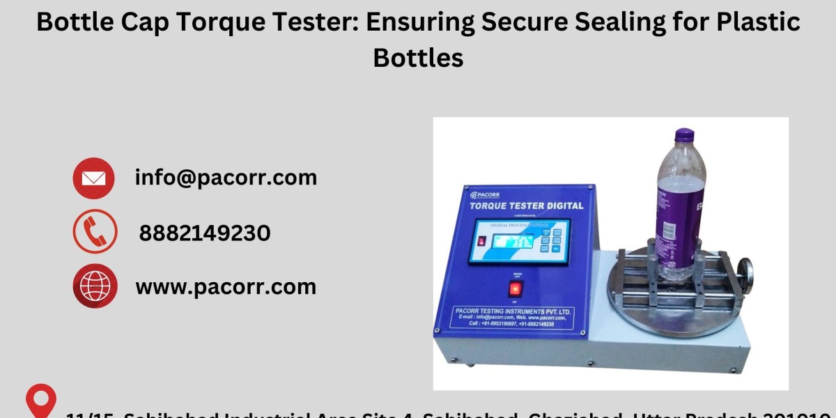 Achieve Optimal Cap Tightening with Pacorr’s High-Precision Bottle Cap Torque Tester for Reliable Results