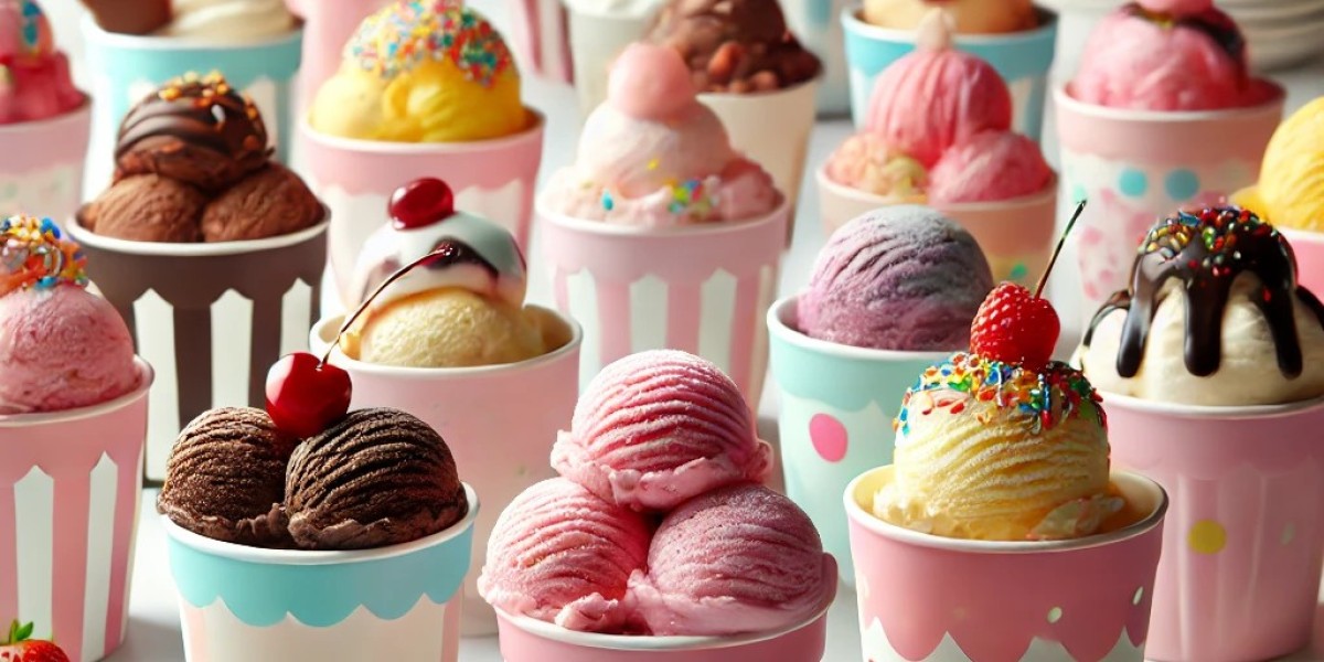 Properly Store Ice Cream In Cups With Lids