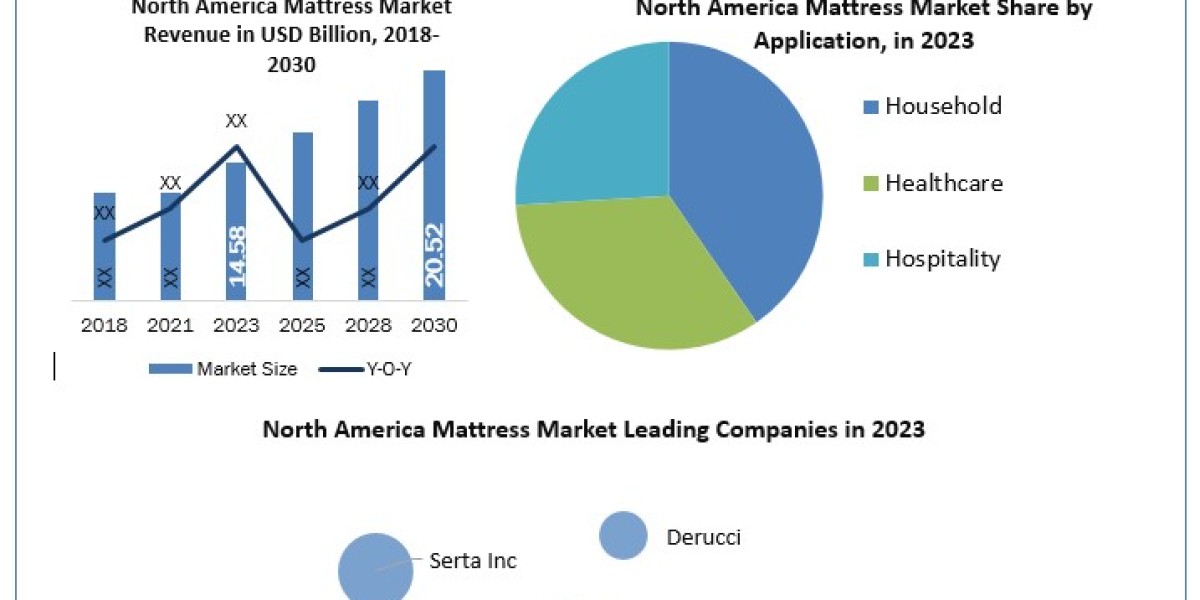 North America Mattress Market 	Beyond the Basics: Size, Share, Revenue, and Statistics Overview | 2024-2030